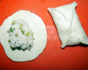 пирожки с рисом и яйцом