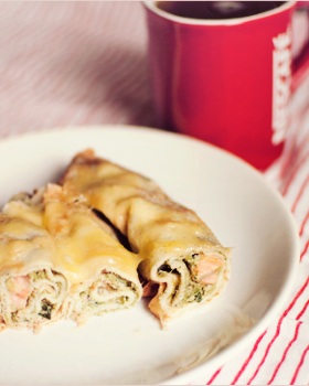 Блины с рыбной начинкой